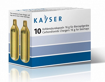 Баллончики для пивной станции (CO2) 10 шт/уп. KAYSER /1/ Баллончики для пивной станции (CO2) 10 шт/уп. KAYSER /1/