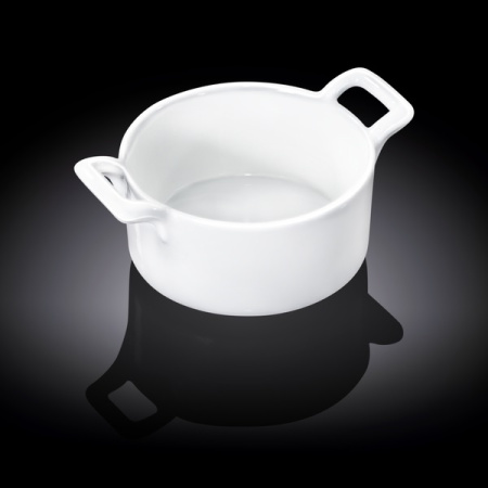 Емкость для закусок d=95 мм. h=70 мм. 75 мл. с ручками Wilmax /1/12/144/