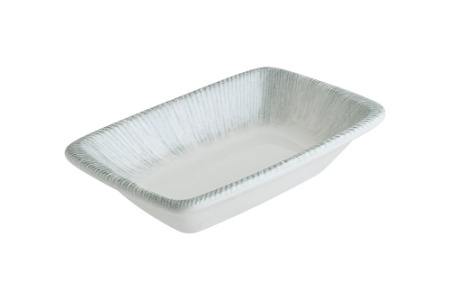 Соусник 100 мл. 140*85 мм. h=30 мм. касалетка Ирис Серый, форма Мув Bonna /1/12/3168/