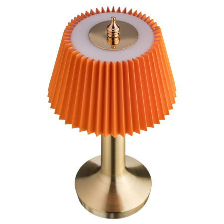 Лампа настольная d=13,5 см. h=26,5 см. 3 цвета, сенсорная регулировка яркости, нерж., оранжевая LED PINE MGline /1/20/