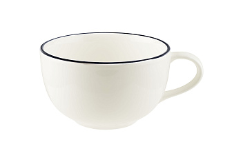 Чашка 250 мл. чайная d=96 мм. h=56 мм. Линеа Черный (блюдце 77973) Bonna /1/6/768/
