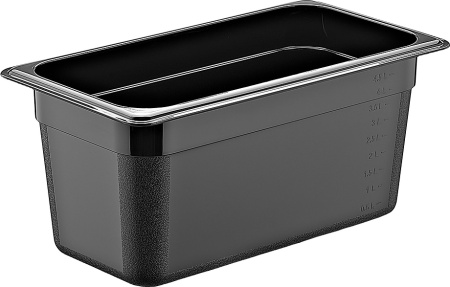 Гастроемкость 1/3 h=150 мм. 325*176 мм. 5 л. п/п черная GP /1/18/