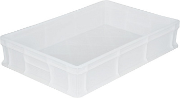 Контейнер для теста 600*400*120 мм. (-30/+60°C) прямой, сплошной, морозостойкий, белый, полиэтилен (крышка 49164) /1/80/