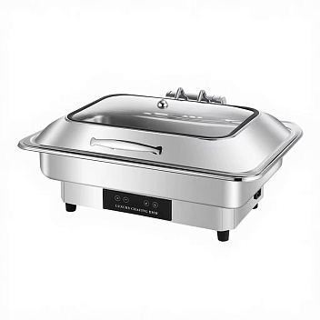 Чафиндиш (мармит) электрич. 9 л. со стекл. крышкой /1/