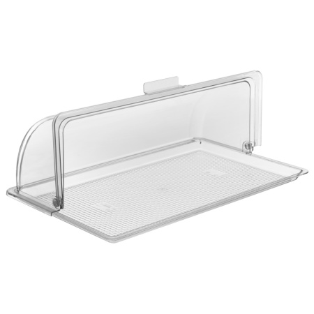 Поднос для подачи GN 1/1 53*32,5 см. поликарбонат, прозрачный б/крышки (крышка 76826, 76827) GP /1/12/