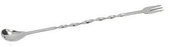 Ложка барменская с вилочкой 25 см. нерж. MGsteel /1/288/