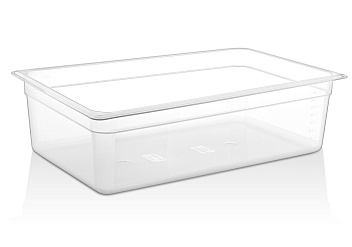 Гастроемкость 1/1 h=150 мм. 530*325 мм. 18 л. п/п прозрачная GP /1/6/