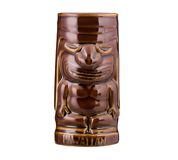 Стакан для коктейля 350 мл. d=70 мм. h=150 мм. керамика, темно-коричневый Тики /12/