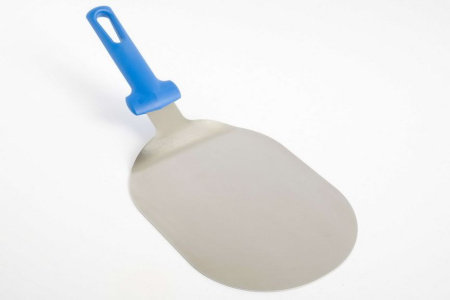 Лопатка для пиццы овальная 17,5*21 см. нерж. ручка пластик Gimetal /1/4/ АКЦИЯ
