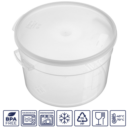 Крышка для контейнера для прод. круг. d=310 мм. прозрачная, п/п (контейн. 76723, 76724, 76725) GP /1/12/