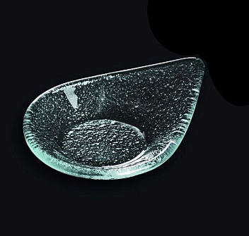 Ложка для комплимента 10*8 см. секло 3D /1/60/ Ложка для комплимента 10*8 см. секло 3D /1/60/