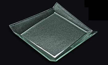 Блюдо для подачи квадратное 250*250 мм. стекло 3D /1/10/