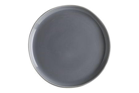 Тарелка d=250 мм. Серый, форма Крас волнистый край Bonna /1/12/630/