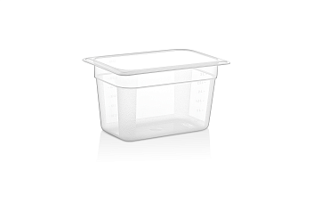 Гастроемкость 1/4 h=150 мм. 265*162 мм. 3,6 л. поликарб. прозрачная GP /1/