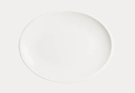 Блюдо овальное 310*240 мм. Белый, форма Мув Bonna /1/6/582/ ЛЕТО
