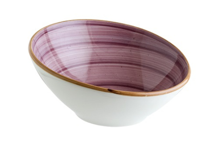 Салатник d=160 мм. 350 мл. h=55/75 мм. скошенный край Блэкберри (тарелка подст.68925), форма Ванто Bonna /1/12/552/ АКЦИЯ