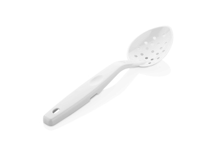 Ложка гарнирная 29,5 см., L ручки 20,5 см. перфор., поликарбонат, белая GP /1/48/