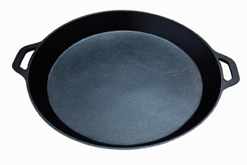 Сковорода d=38 см. h=2,6 см. 5,0 л чугун. с 2 ручками /1/ Сковорода d=38 см. h=2,6 см. 5,0 л чугун. с 2 ручками /1/