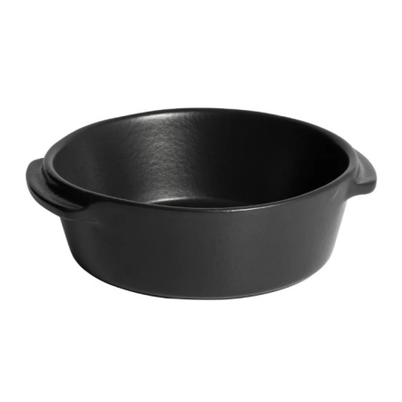 Форма для запекания и подачи  500 мл. d=150 мм. h=50 мм. с ушками черная керам Emile Henry /1/3/