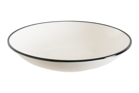 Тарелка d=200 мм. глубокая 500 мл. h=40 мм. Линеа Черный, форма Гурмэ Bonna /1/12/900/