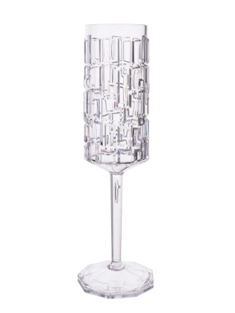 Бокал-флюте 180 мл. d=50 мм. h=220 мм. поликарбонат, прозрачн. Кристал Мозаик GP /1/50/