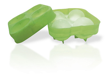 Форма для льда на 4 шара d=7 см. силикон VB /1/6/24/  Форма для льда на 4 шара d=7 см. силикон VB /1/6/24/