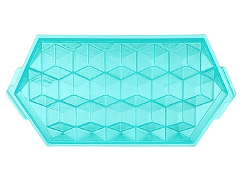 Форма для льда на 16 ячеек 2,5*2,5 см. зеленая  /1/30/ Форма для льда на 16 ячеек 2,5*2,5 см. зеленая  /1/30/